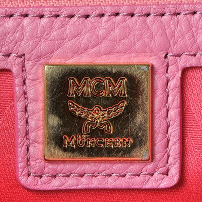 MCM Visetos Medium Sprinkle Stud Stark Backpack Pink 7 of 18