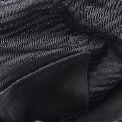 Prada Soft Calf Tote Black 10 of 15