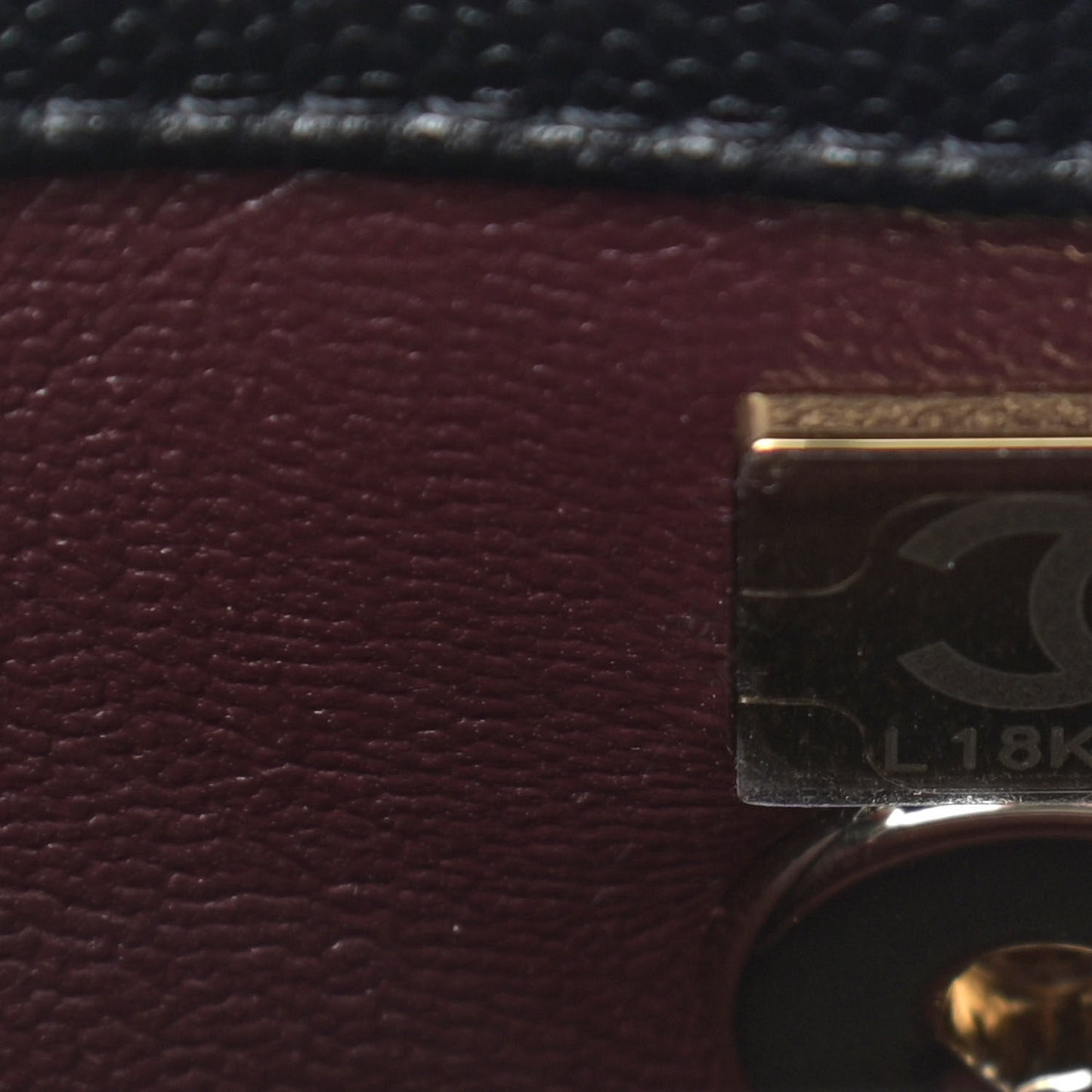 Caviar Quilted Mini Coco Handle Flap Black