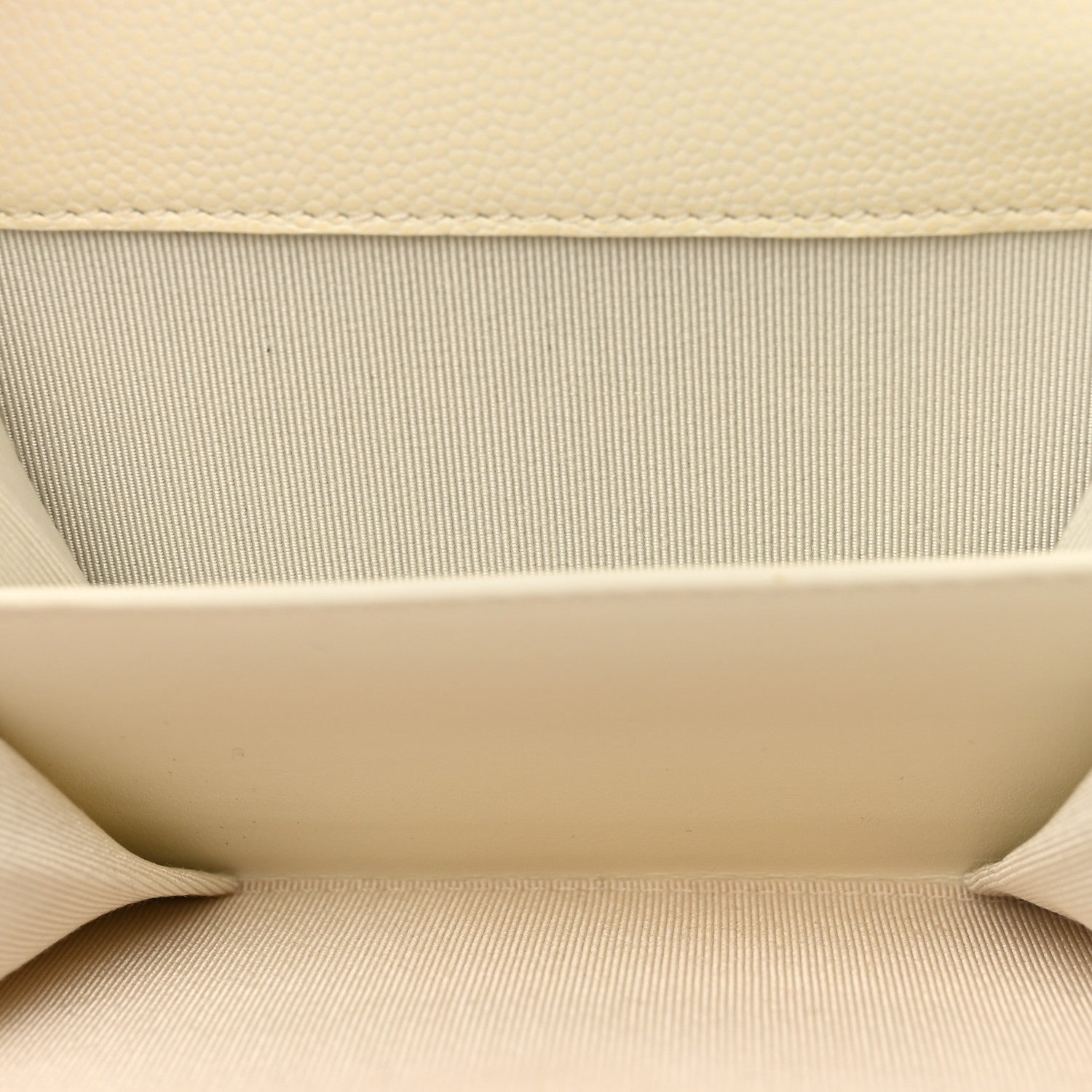 Chanel Caviar Quilted Flap Card Holder Wallet White 5 of 11