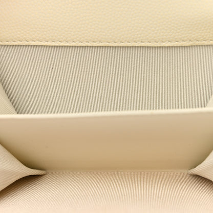 Chanel Caviar Quilted Flap Card Holder Wallet White 5 of 11