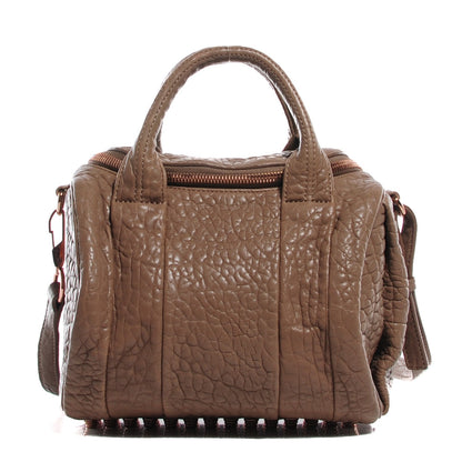 Alexander Wang Pebbled Lambskin Rockie Latte Rose Gold Hardware 1 of 15
