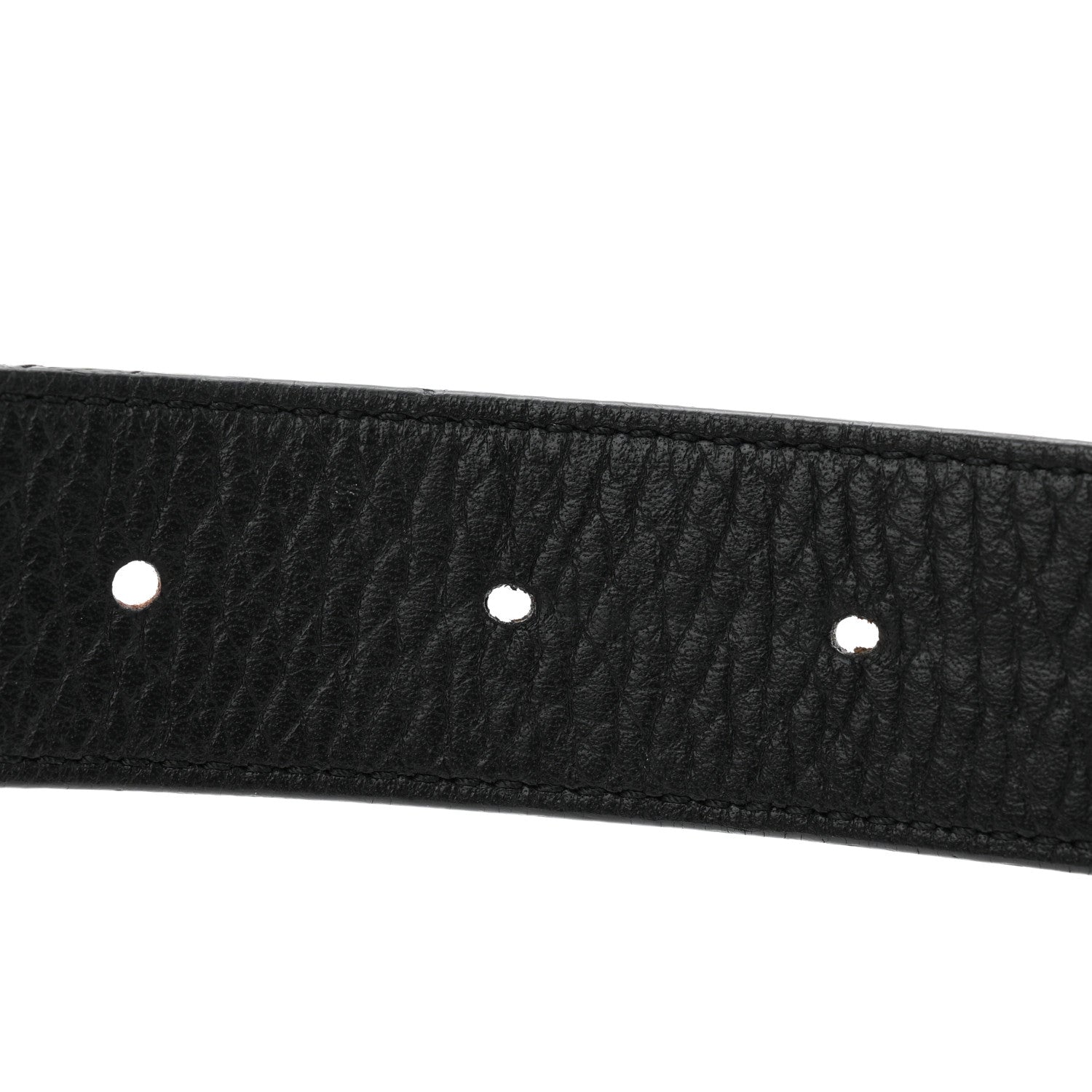 Louis Vuitton Taurillon Calfskin 30mm LV Initiales Reversible Belt 85 34 Black Brown 4 of 5