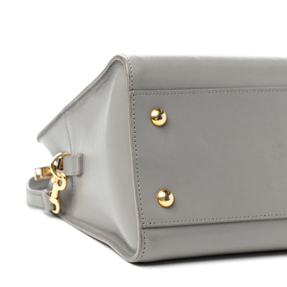 Saint Laurent Calfskin Monogram Small Cabas Fog 7 of 9