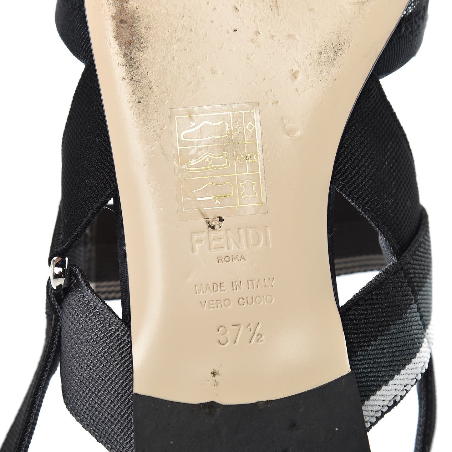 Technical Mesh Colibri Slingback Ballerina Flats 37.5 Black Asfalto