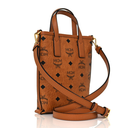 MCM Visetos Essential Crossbody Bag Cognac 3 of 10