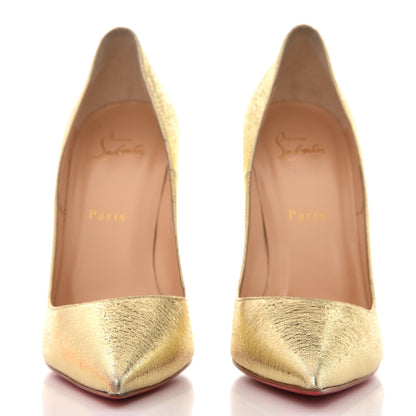 Christian Louboutin Nappa Pepite So Kate 120 Pumps 39 Gold 3 of 9