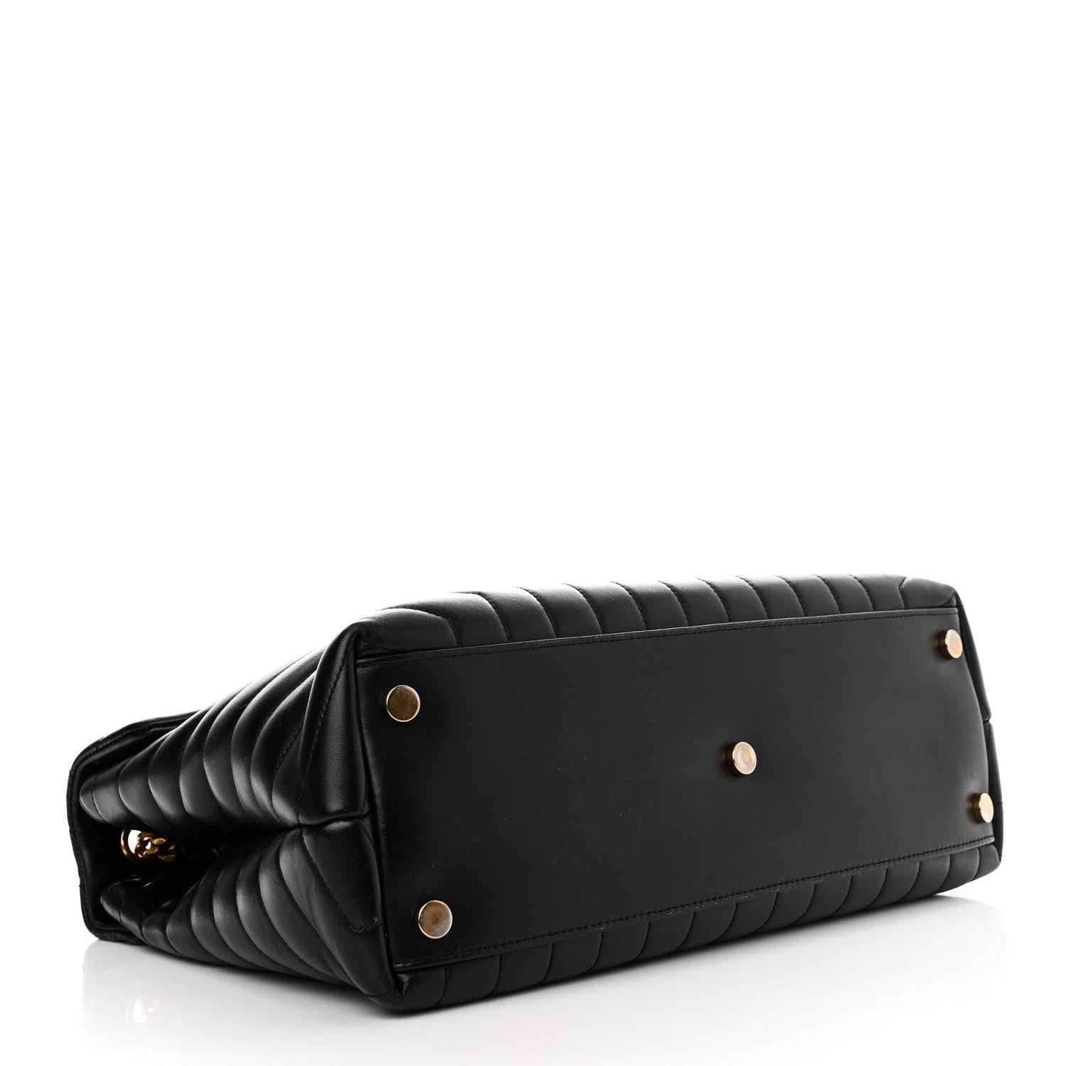 Saint Laurent Calfskin Y Quilted Monogram Large Loulou Chain Satchel Black 4 of 16