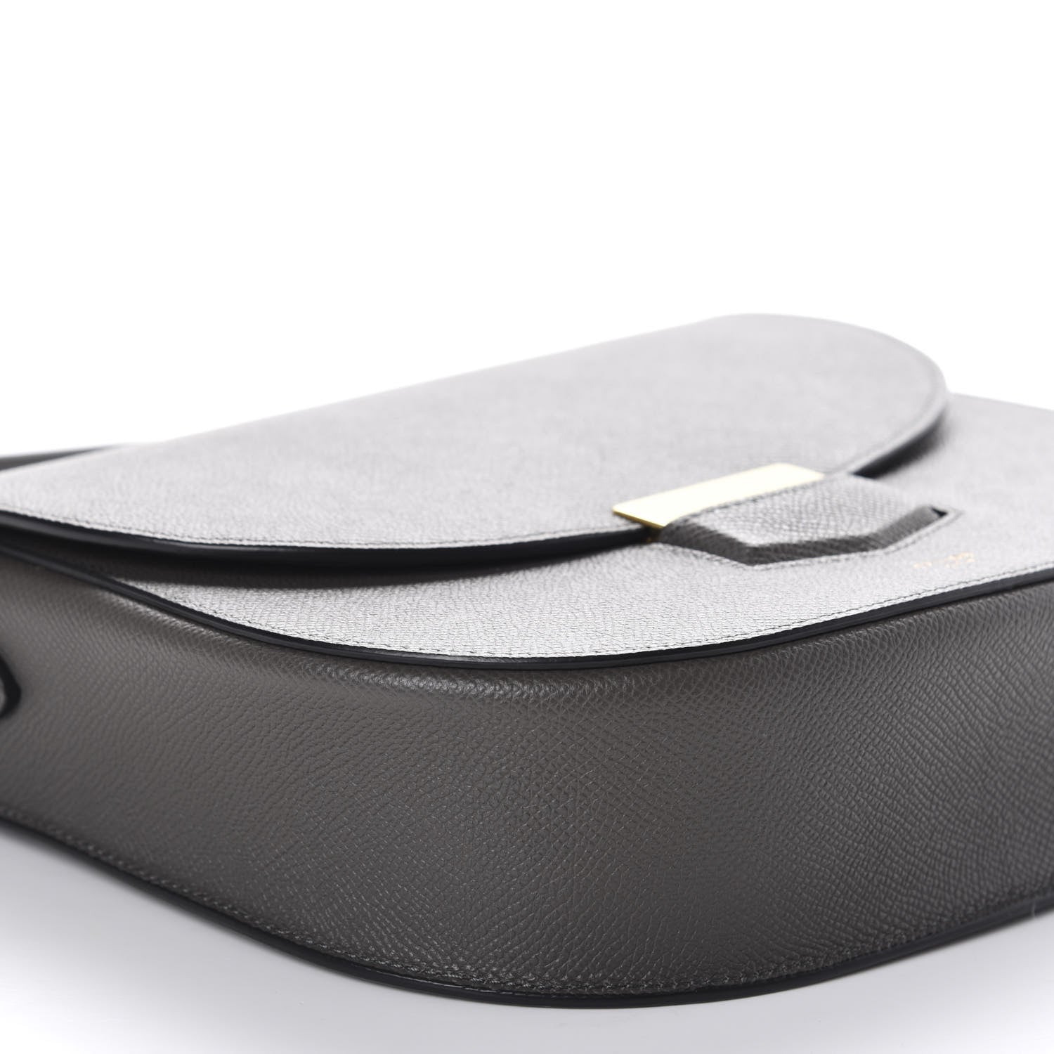 Celine Grained Calfskin Medium Trotteur Grey 6 of 11