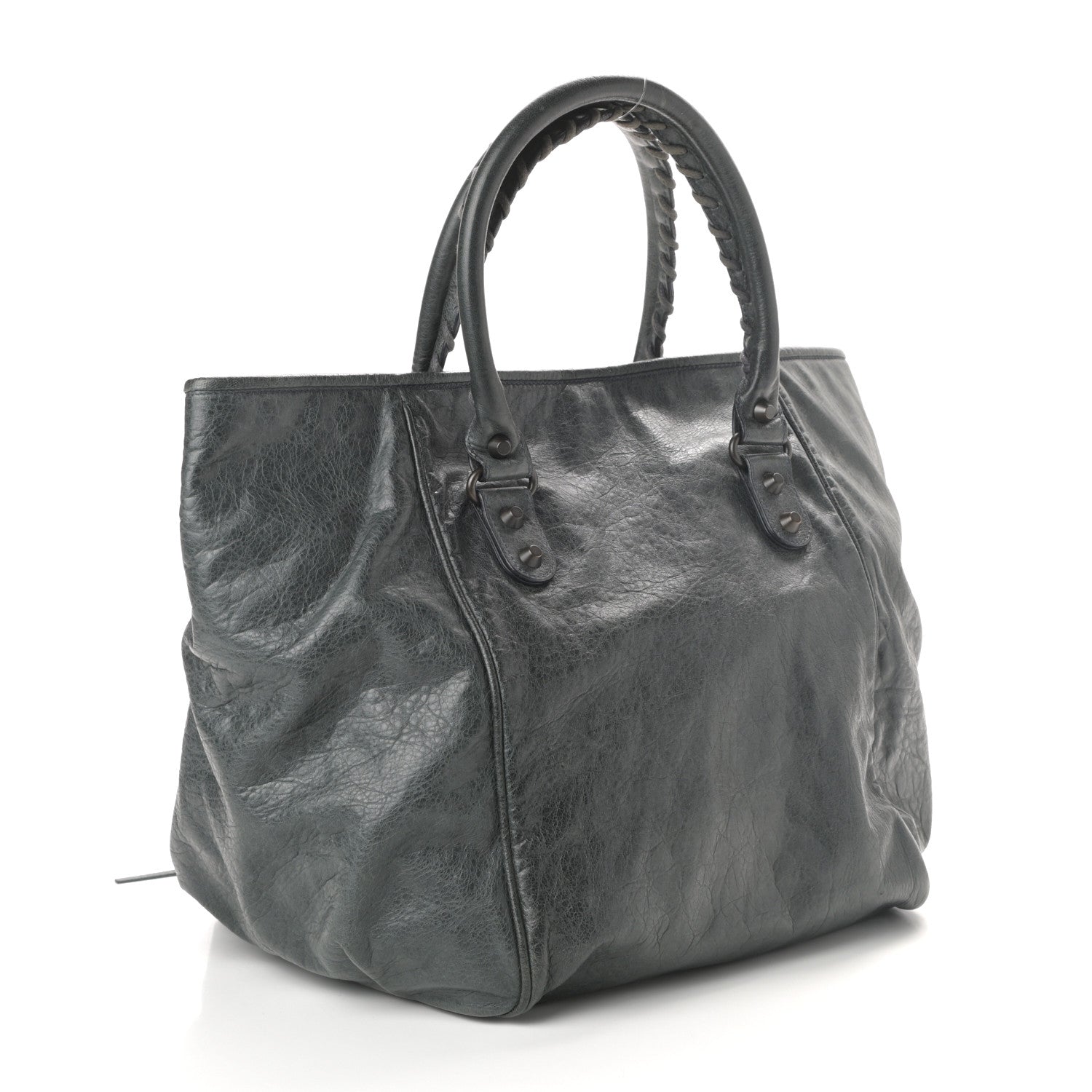 Balenciaga Agneau Classic Hardware S Sunday Tote Anthracite 3 of 10