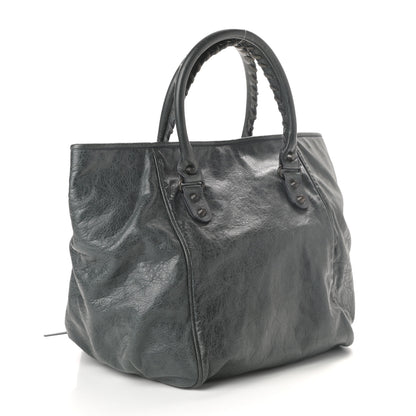 Balenciaga Agneau Classic Hardware S Sunday Tote Anthracite 3 of 10