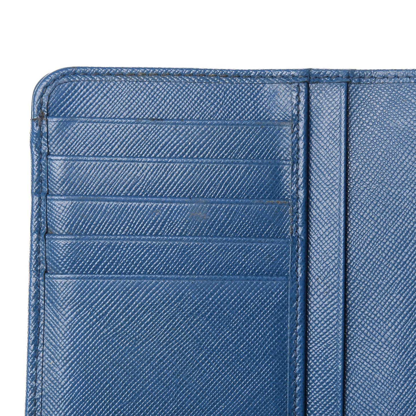 Saffiano Metal Compact Wallet Cobalto