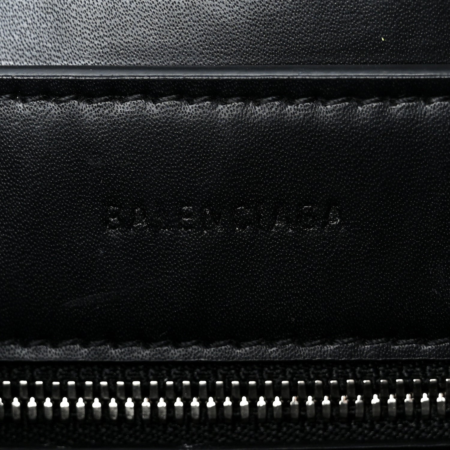 Balenciaga Shiny Calfskin Logo Crocodile Embossed XXS Everyday Tote  Black 5 of 10