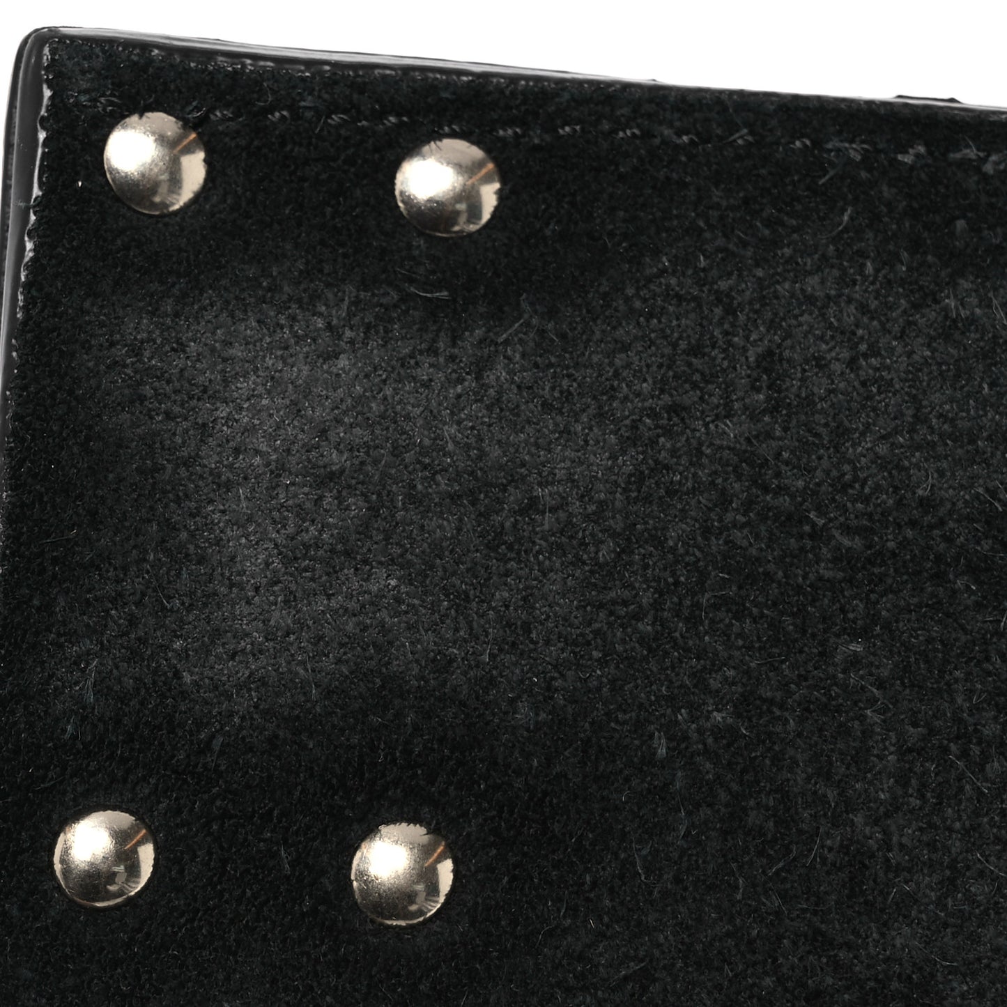 Vitello Rockstud Side Slip Crossbody Black