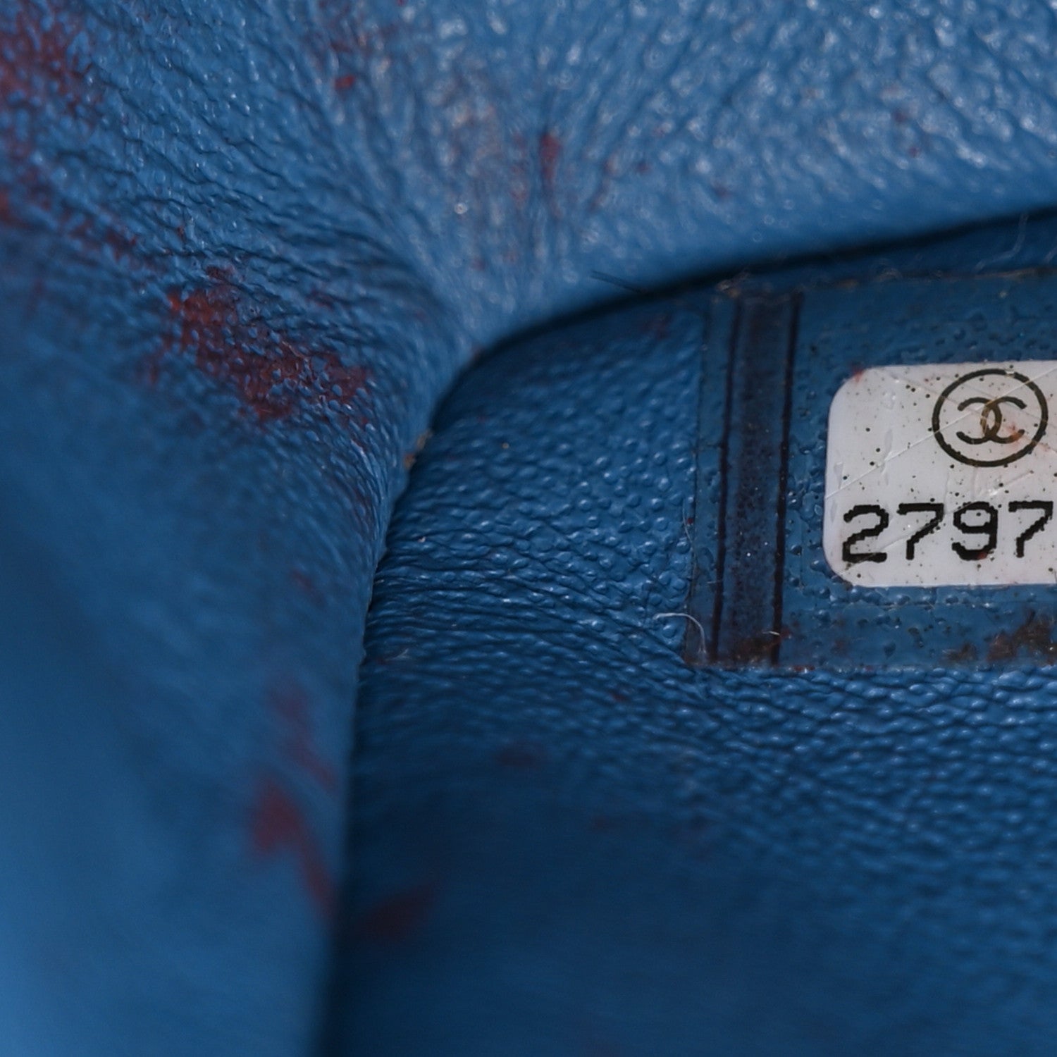 Chanel Lambskin Quilted Mini Rectangular Flap Blue 7 of 14