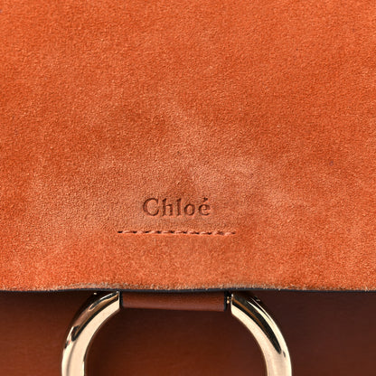 Chloe Suede Calfskin Medium Faye Shoulder Bag Tobacco 13 of 19