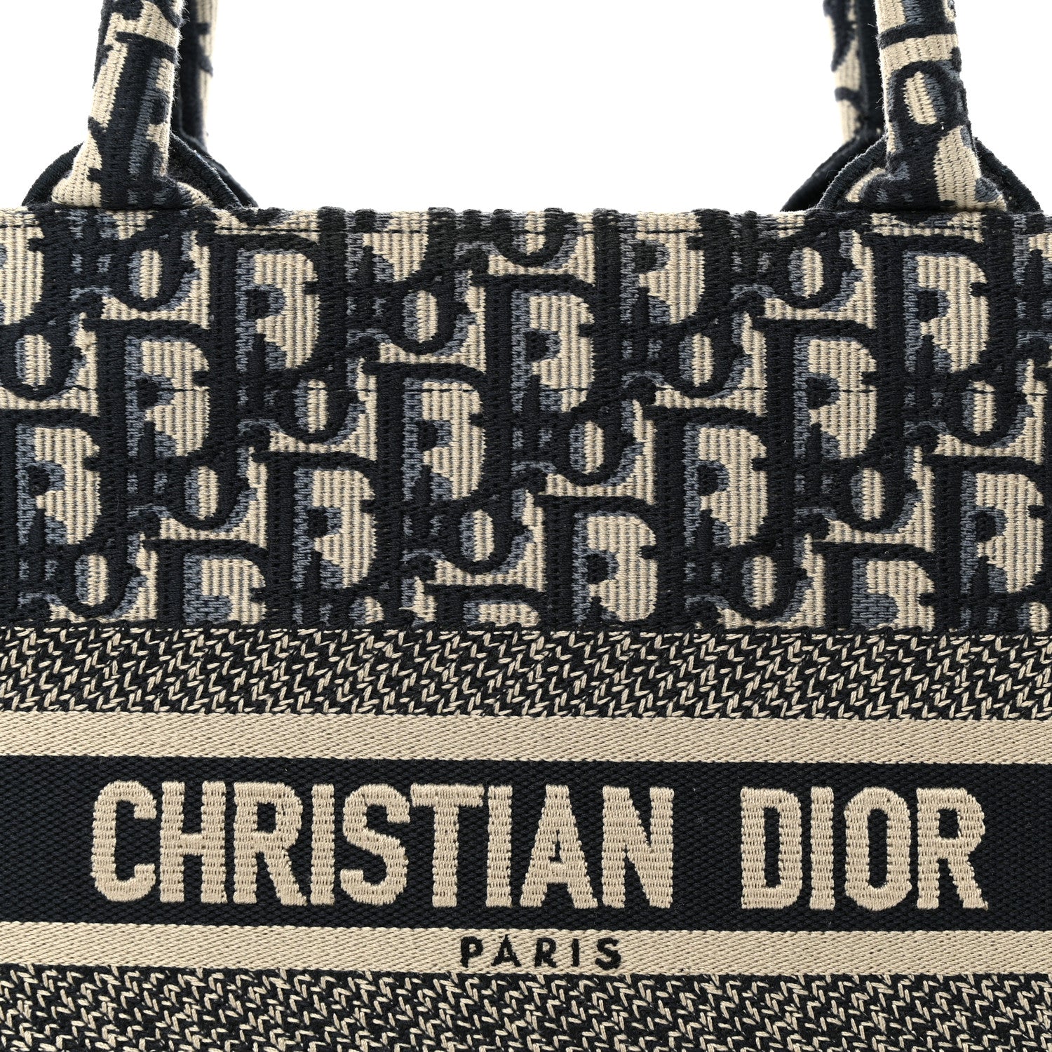 Christian Dior Oblique Small Book Tote Blue Multicolor 8 of 11