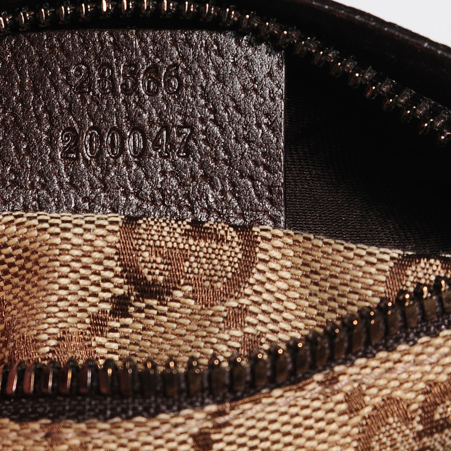 Monogram Web Belt Bag Dark Brown