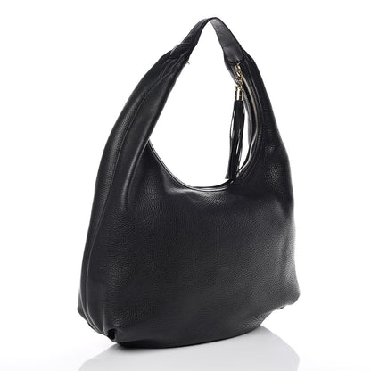 Gucci Pebbled Calfskin Soho Hobo Black 3 of 12