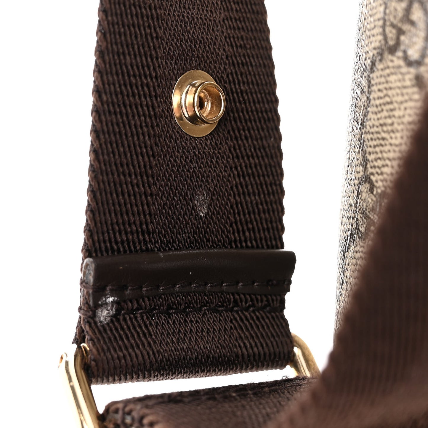 GG Plus Monogram Messenger Diaper Bag Dark Brown