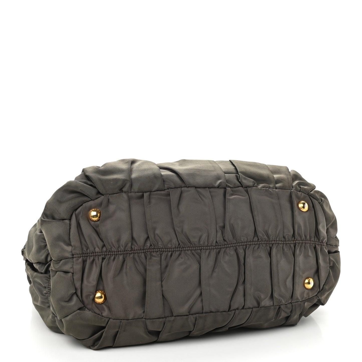 Tessuto Nylon Gaufre Tote Fumo