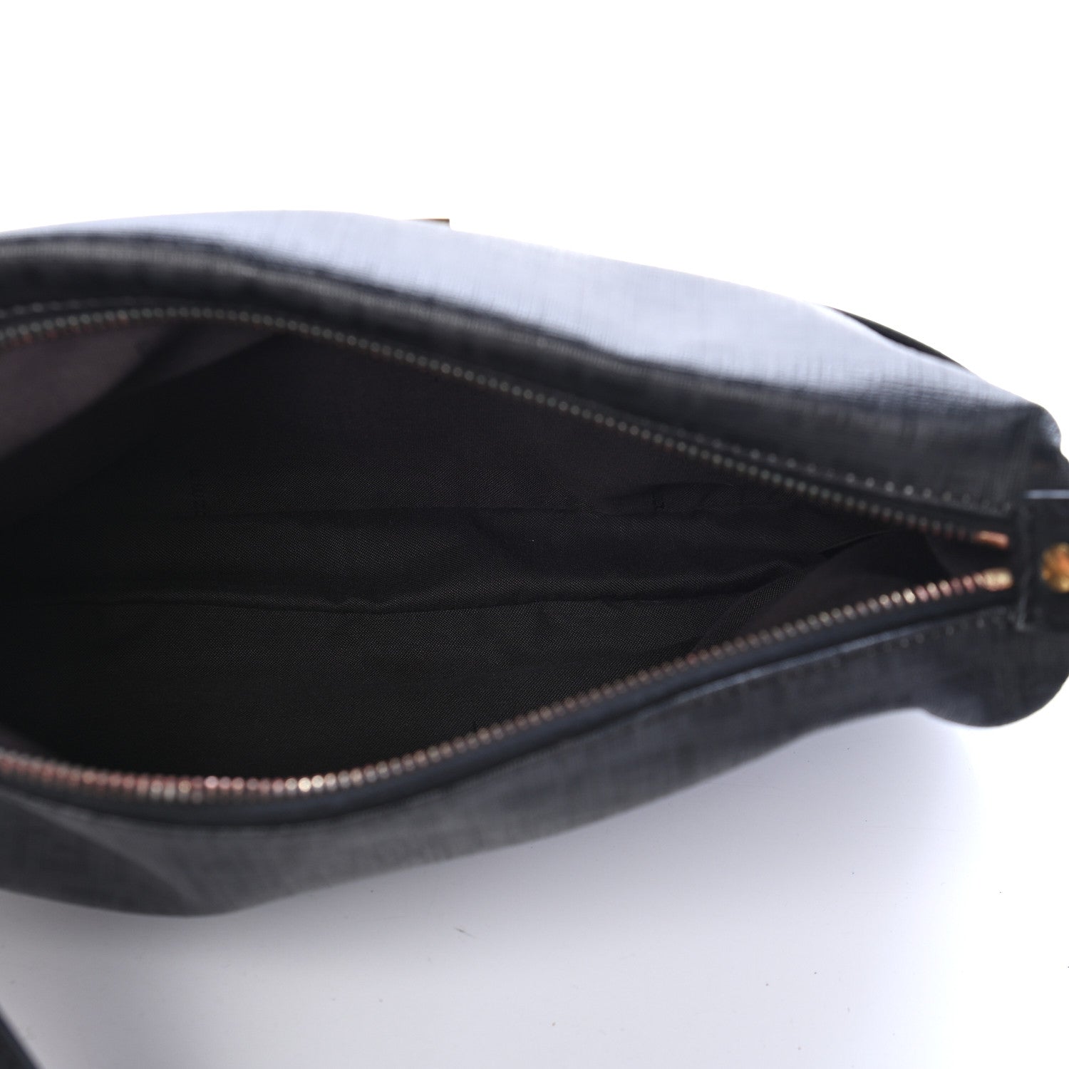 Fendi Zucchino Spalmati Vitello Messenger Bag Black 5 of 9