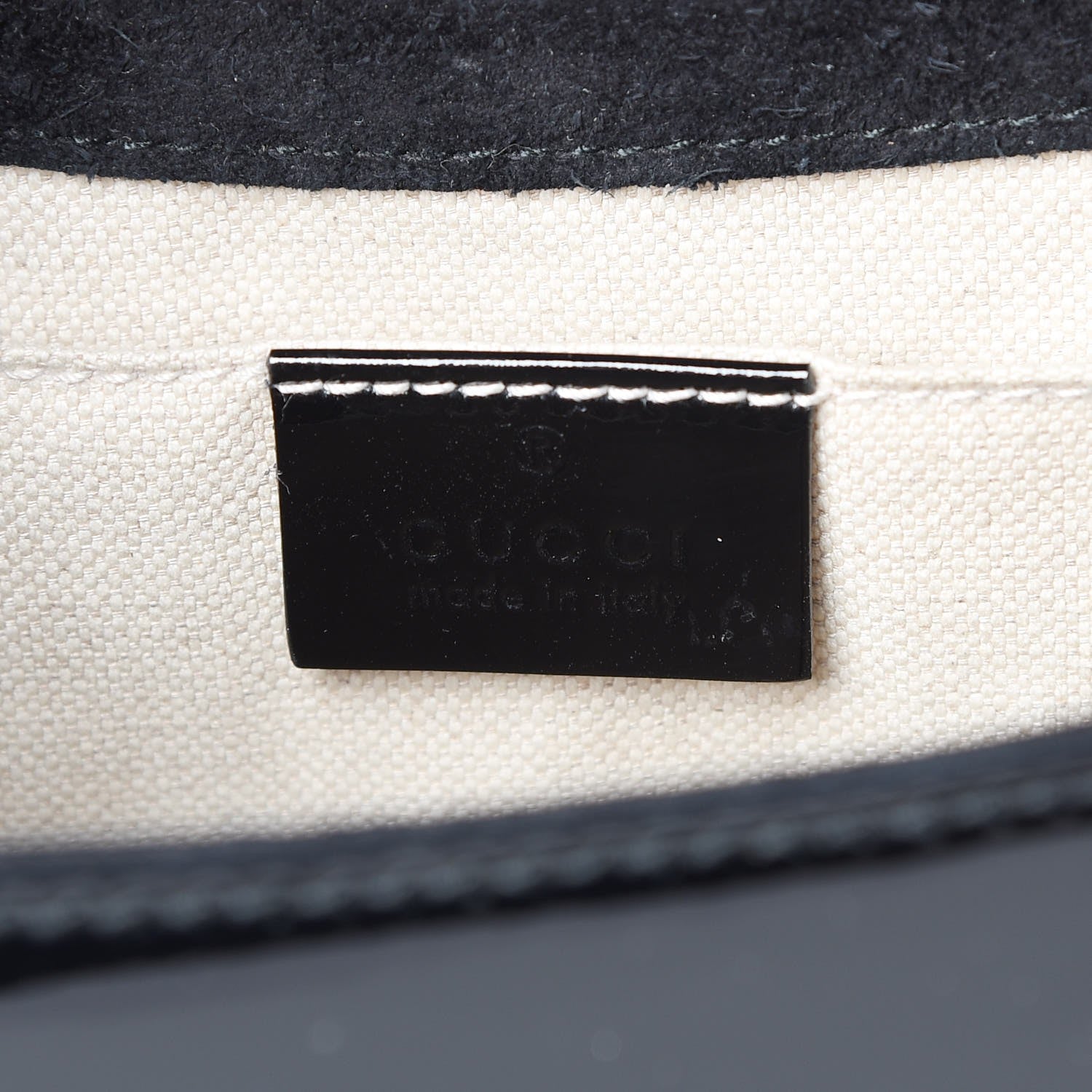 Gucci Patent Medium Emily Chain Shoulder Bag Black 6 of 7