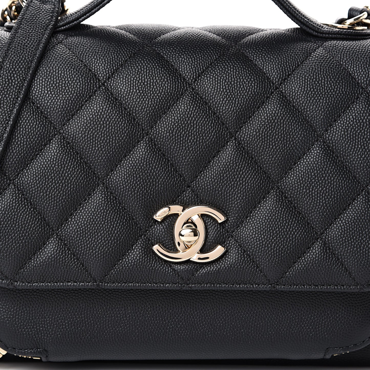 Caviar Quilted Medium Business Affinity Flap Black