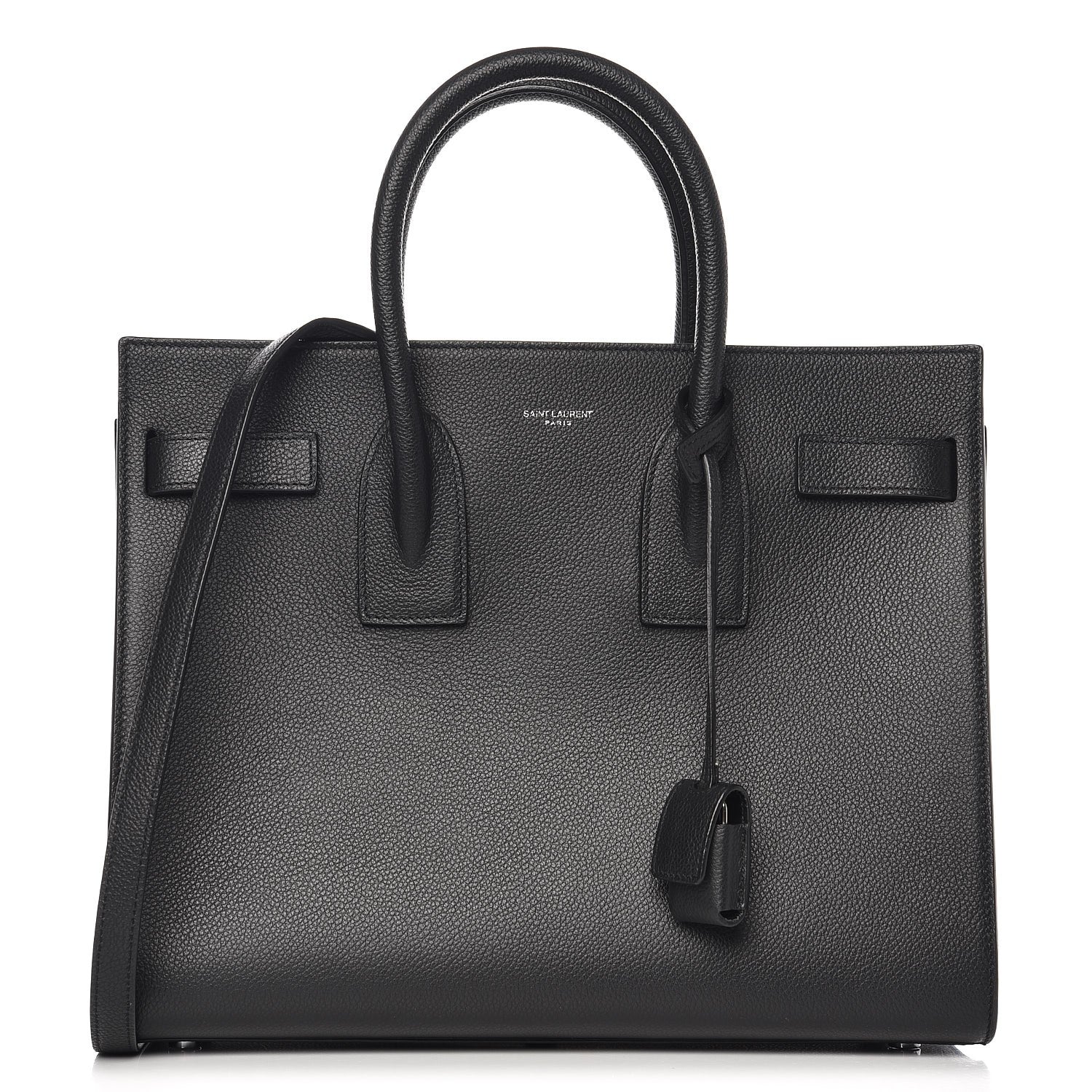 Saint Laurent Grained Calfskin Small Sac De Jour Black 1 of 10