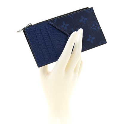 Louis Vuitton Taigarama Coin Card Holder Cobalt Blue 2 of 6