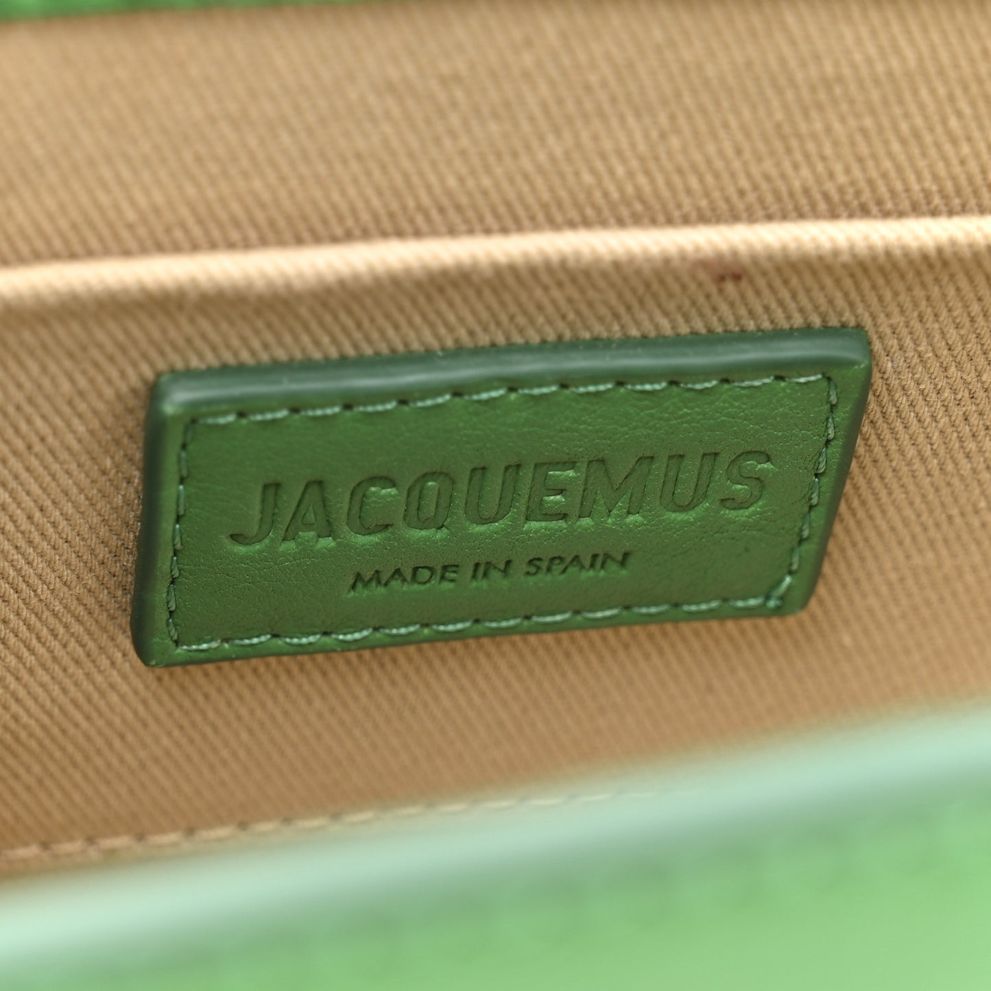 Calfskin Le Chiquito Noeud Green