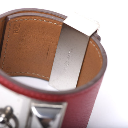 Hermes Epsom Collier de Chien CDC Bracelet S Rouge Casaque 4 of 5