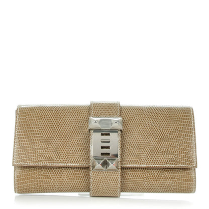 Hermes Lizard Niloticus Medor Clutch 23 1 of 12