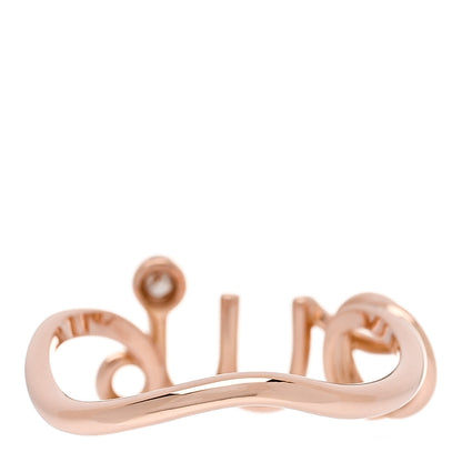 Christian Dior 18K Rose Gold Diamond Oui Ring 50 5.25 3 of 4