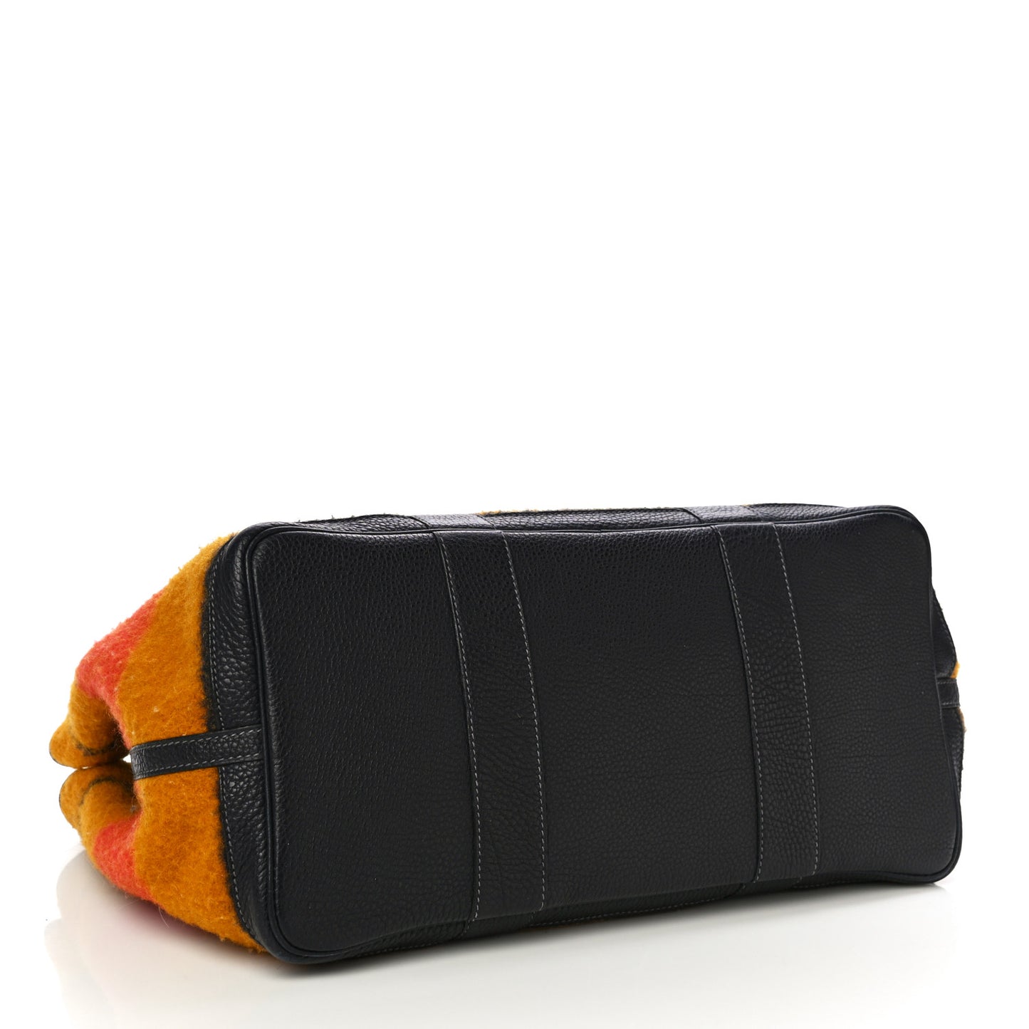 Wool Rocabar Garden Party Tote 36 MM Orange Black
