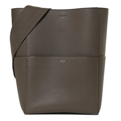 Celine Soft Grained Calfskin Sangle Bucket Bag Taupe 7 of 11