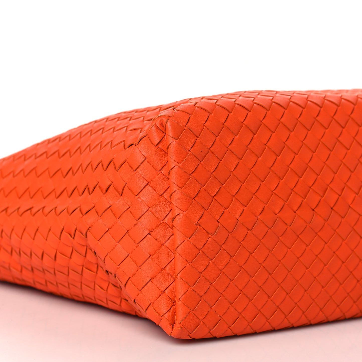 Nappa Intrecciato Bella Tote Orange