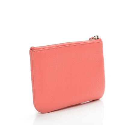 Chanel Goatskin Small CC Clover Cosmetic Case Corail 3 of 7