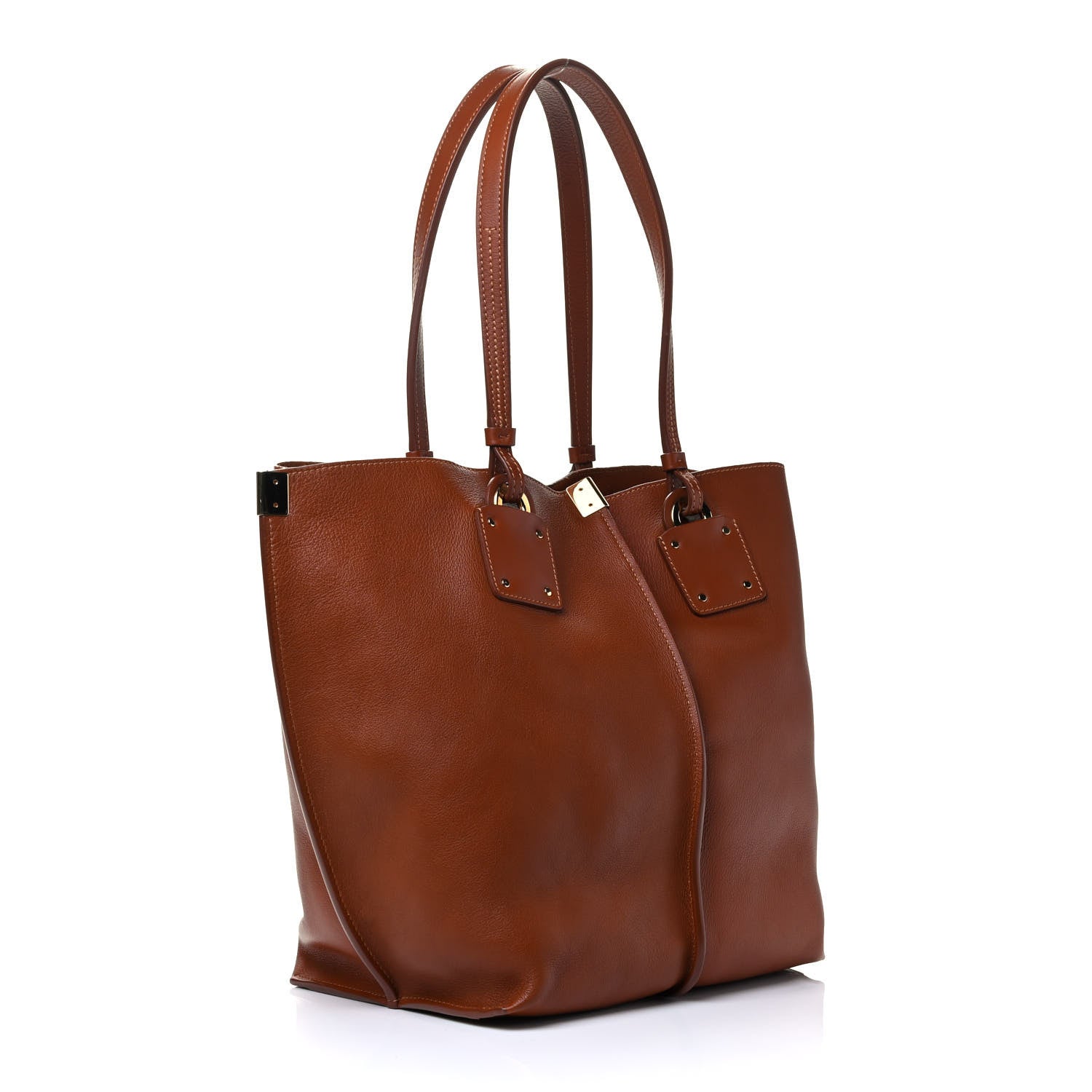 Chloe Smooth Calfskin Medium Vick Tote Caramel 2 of 4