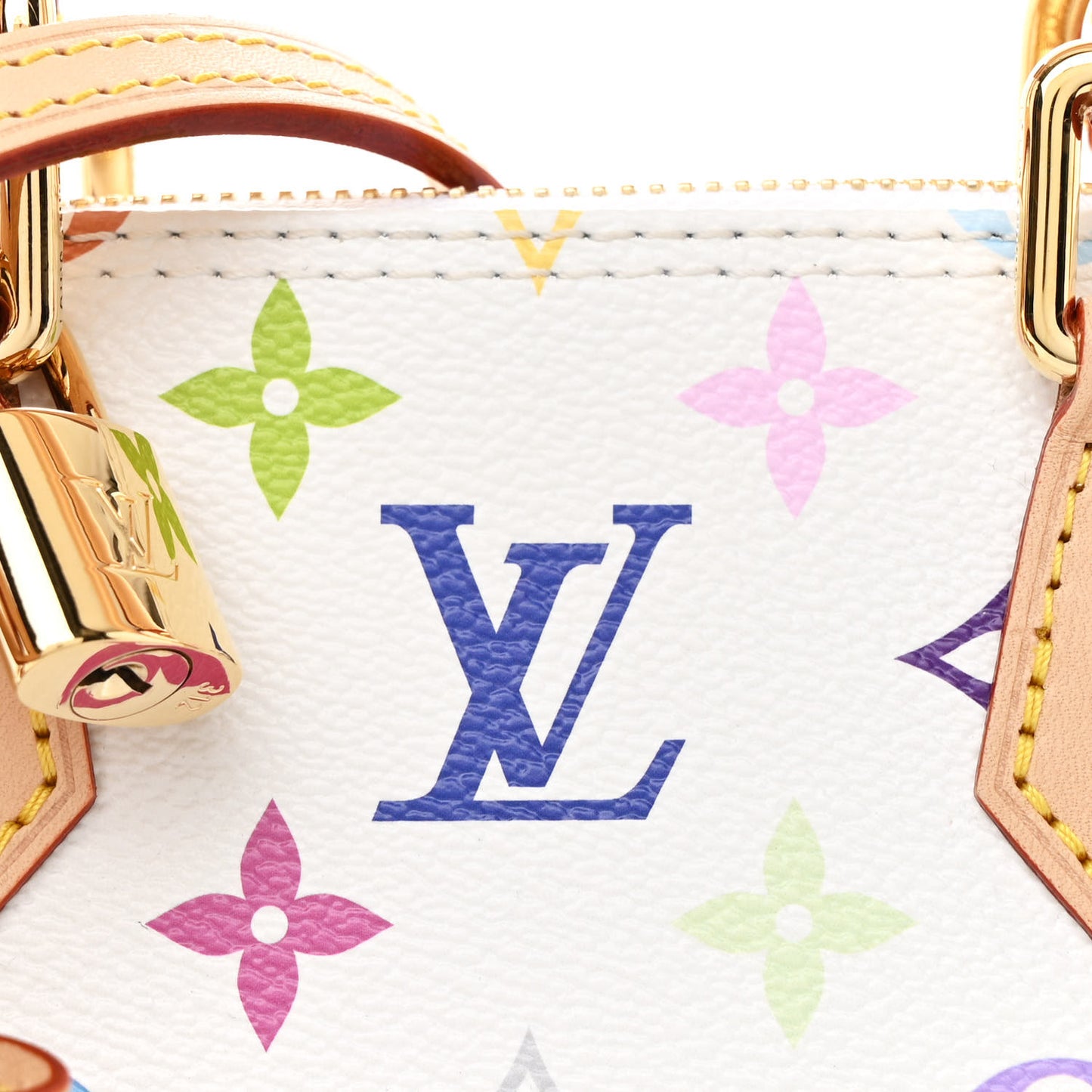 LV x TM Monogram Multicolor Alma BB White