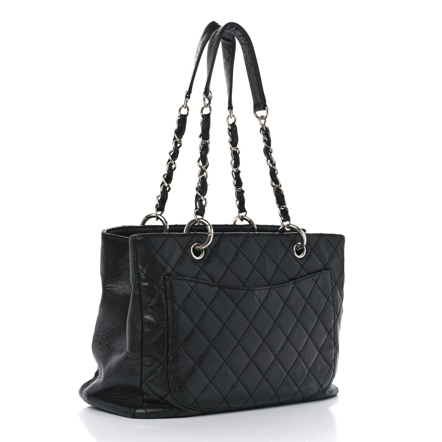 Chanel Caviar Quilted Grand Shopping Tote GST Black 3 of 16