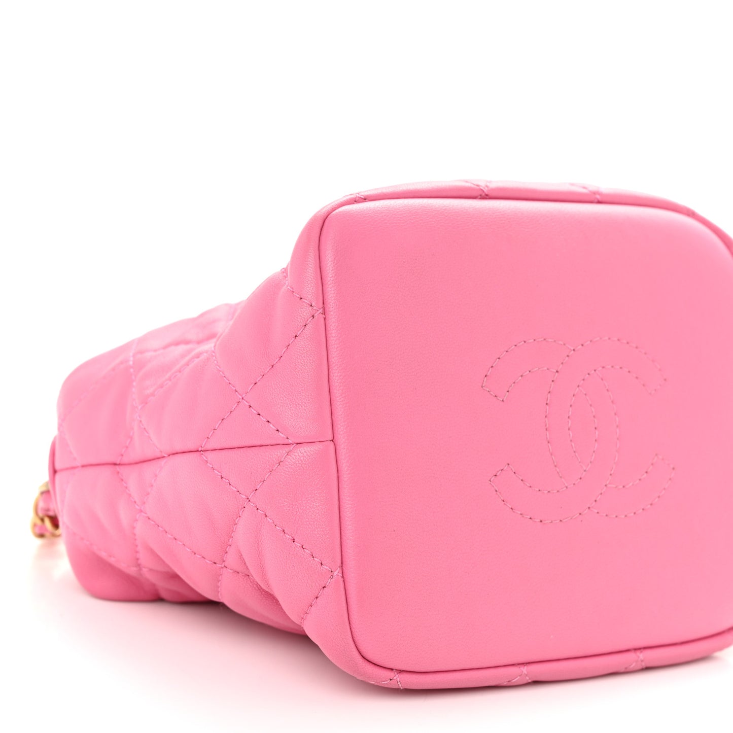 Lambskin Quilted Small Perfect Meeting Hobo Pink