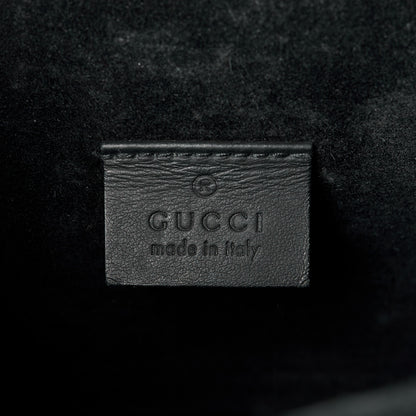 Gucci GG Supreme Monogram Suede Crystal Small Dionysus Shoulder Bag Beige Ebony Black 6 of 14