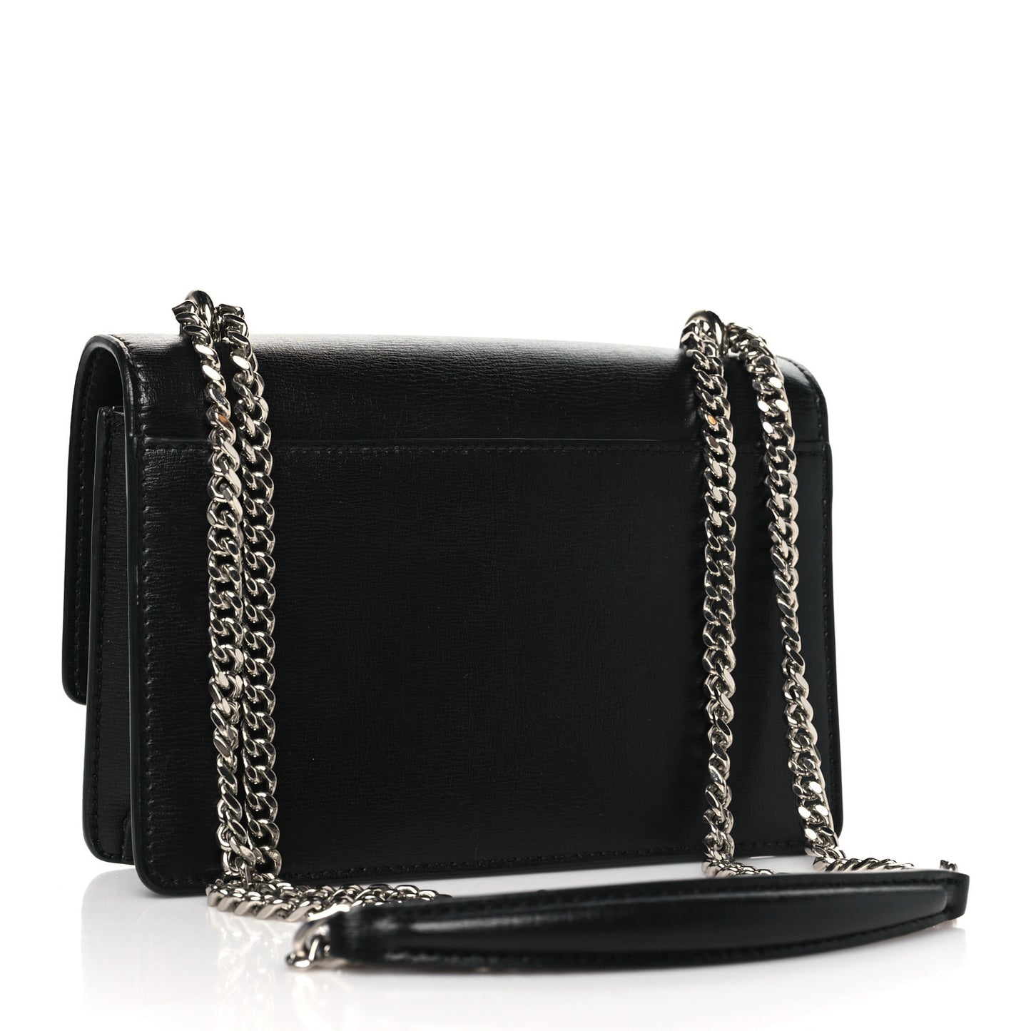 Calfskin Monogram Sunset Chain Wallet Black