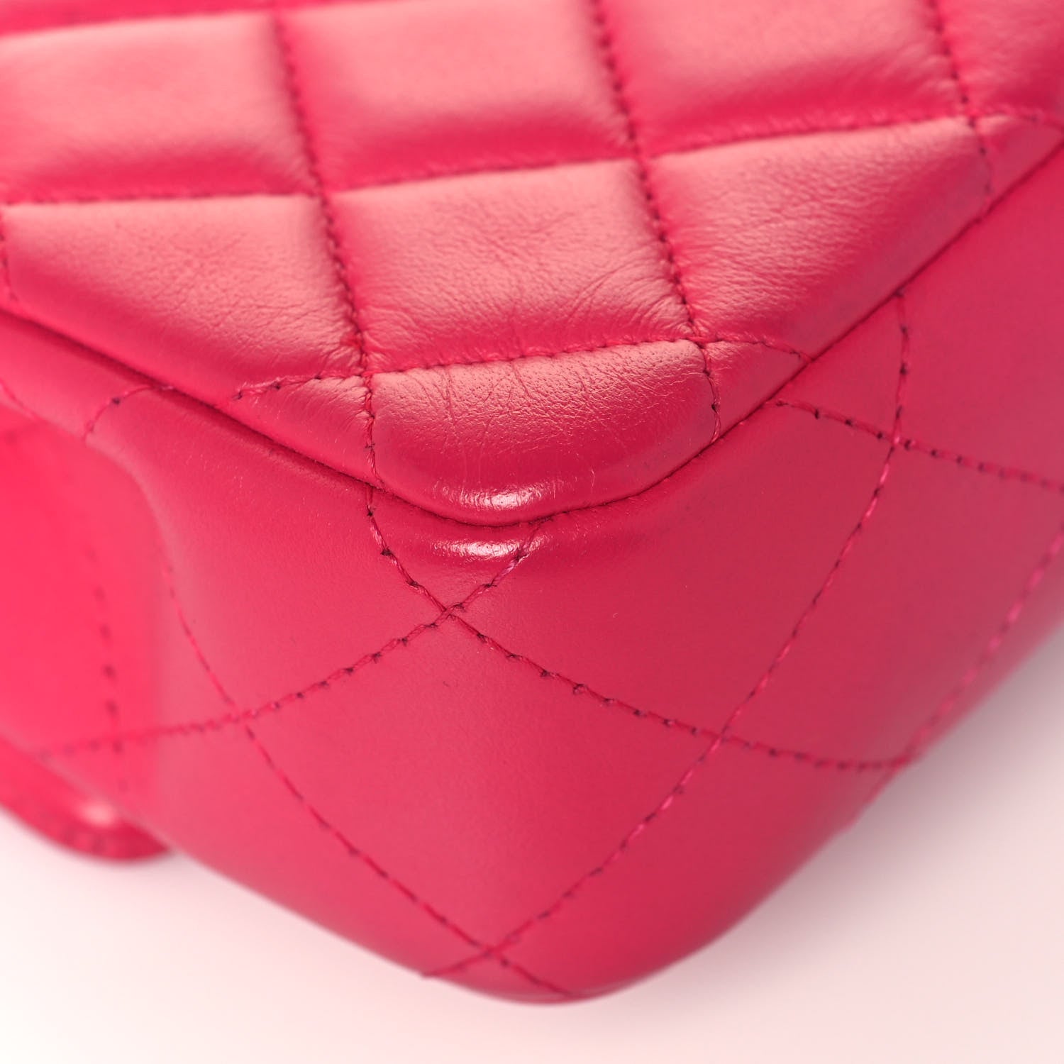 Chanel Lambskin Quilted Extra Mini Rectangular Flap Pink 11 of 18