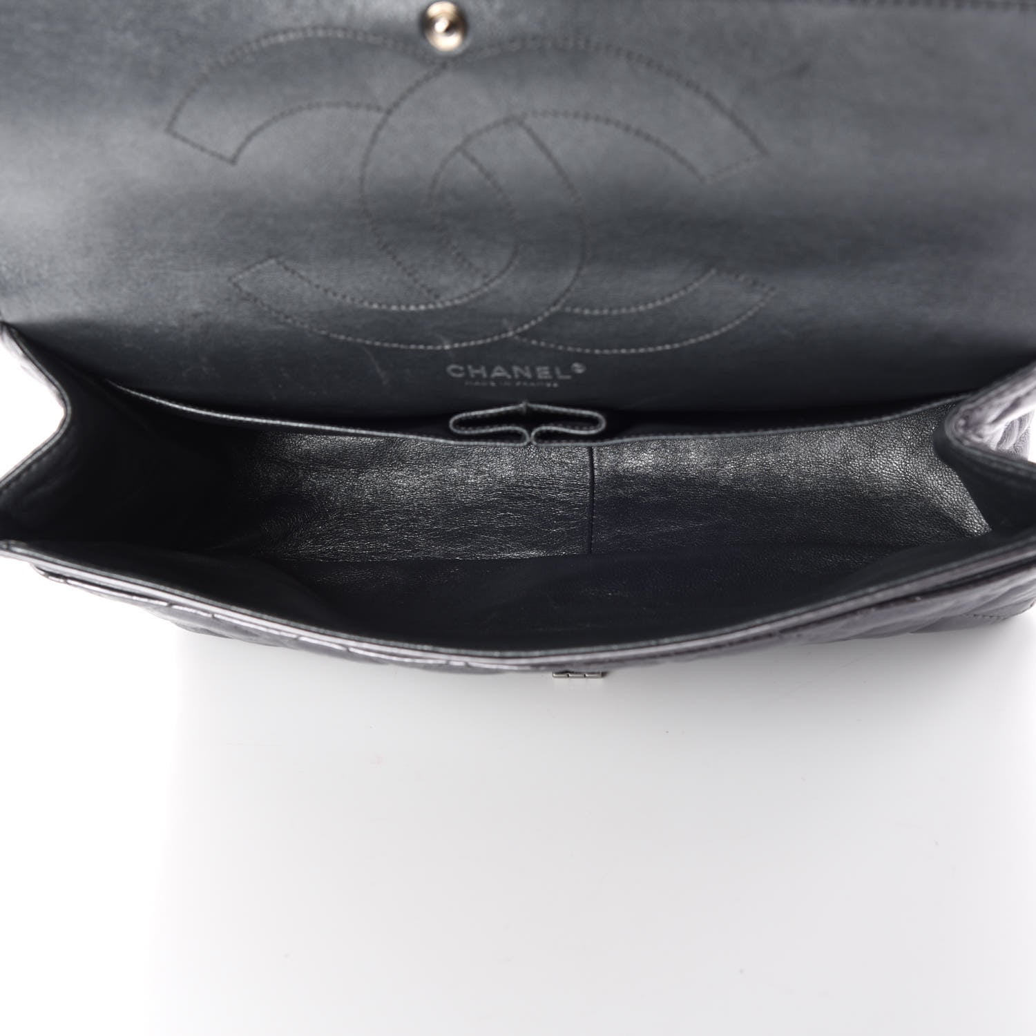 Chanel Metallic Aged Calfskin Quilted 2.55 Reissue 227 Flap Dark Silver 5 of 16