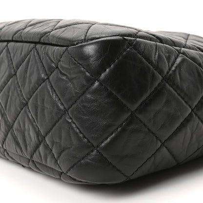 Chanel Aged Calfskin Quilted Large Reissue Camera Case Black Black 10 of 11