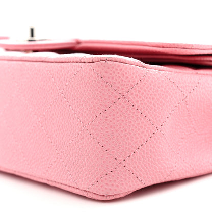 Chanel Caviar Quilted Medium Double Flap Pink 10 of 12