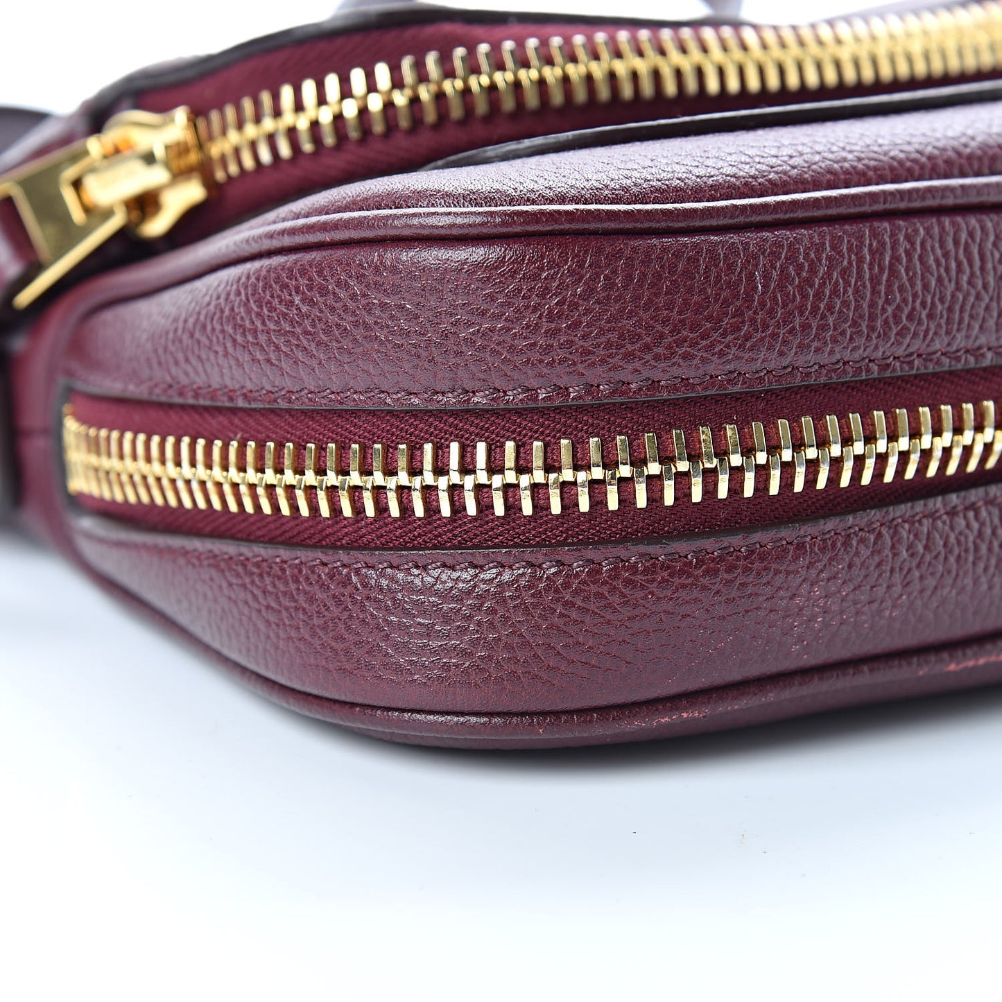 Calfskin Mini Jennifer Crossbody Bag Oxblood