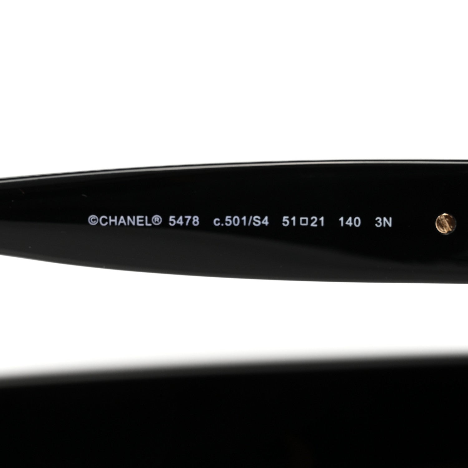 Chanel Acetate Square CC Heart Sunglasses 5478 Black 5 of 8